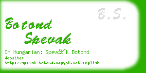 botond spevak business card